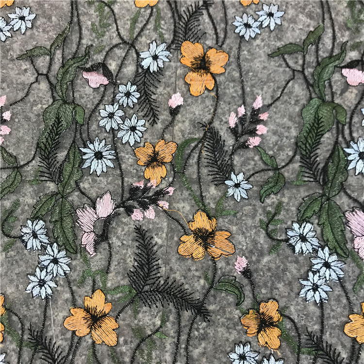 Embroidered Fabric Dress Women's Polyester for Women's Wear Wholesale 4
